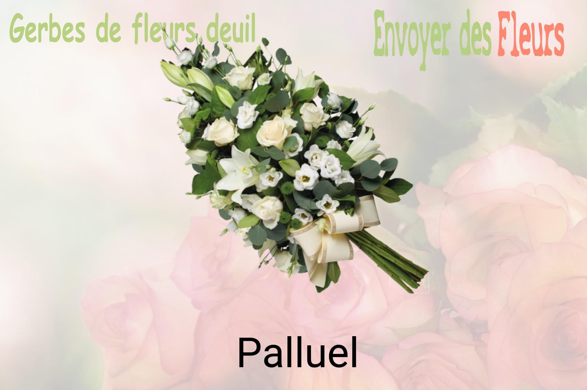 Gerbe de fleurs de deuil livrée à Palluel